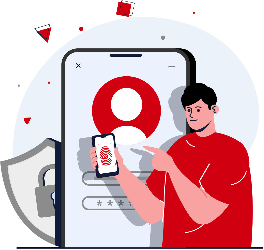 Secure login illustration